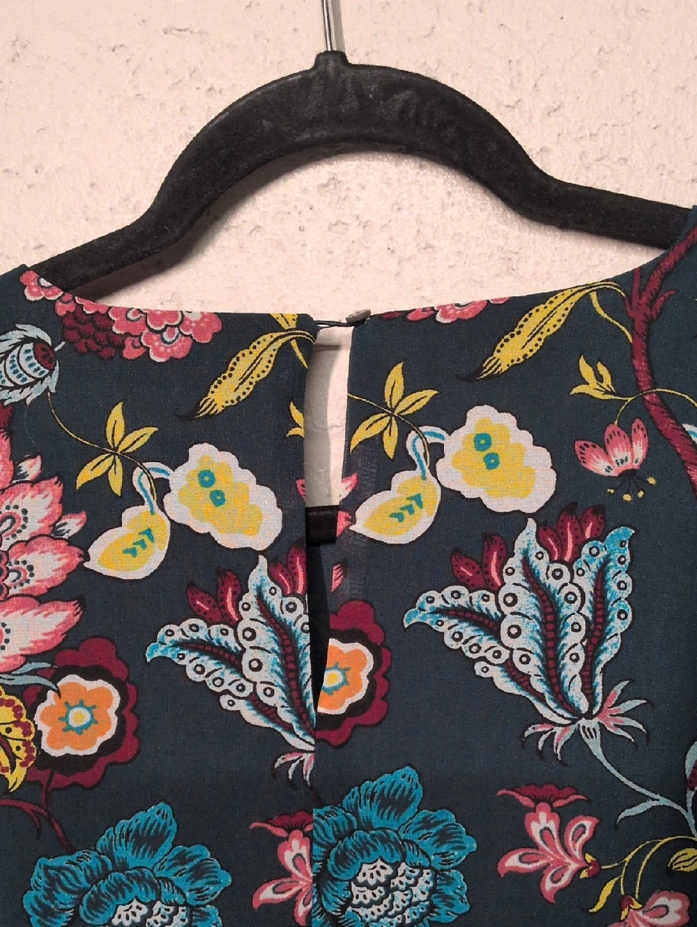 LOFT Floral Paisley Peplum Sheer Long Sleeve Blouse Petite Small, Cottagecore - Picture 5 of 8